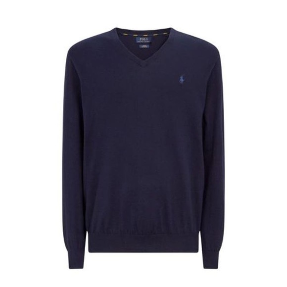 Ralph Lauren Pima Cotton V Neck Sweater